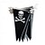 abordables Halloween-Bannière de pirate d'Halloween, crâne, drapeau de pirate, décorations de pirate, bateau de pirate, fanion, décoration pour célébration de mariage, fournitures de fête en plein air, 5 m