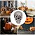 abordables Halloween-Cabezas de calavera parlantes de Halloween: calavera de ojos rojos iluminada, decoración de esqueleto iluminado con temática de Halloween, decoraciones festivas de Halloween con ojos rojos para fiesta