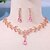 abordables Parures de Bijoux-Parure de bijoux 2 Vert Strass Alliage 1 Collier Boucles d&#039;oreilles Femmes Élégant ancien Mode Le style rétro Classique Parure de Bijoux Pour Mariage Soirée Saint-Valentin