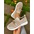 abordables Baskets femme-Baskets Flyknit rouges à enfiler pour femme avec détail chaîne – Chaussures de marche légères à rayures pour le shopping, Noël et les loisirs