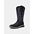 preiswerte Cowboy &amp; Western Stiefel-braune bestickte Western-Arbeitsstiefel für Damen – Cowboystiefel mit quadratischer Spitze für Rancharbeit, Wüstenwanderungen und Arbeiten auf dem Bauernhof