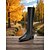 abordables Bottes à la mode-bottes extensibles hautes pour femmes avec talons de forme unique et design minimaliste, chaussures de mode urbaine chic