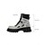 baratos Festa da Vida Noturna-Botas plataforma de combate femininas com strass - botas de cano curto brilhantes com cadarço e sola grossa para festas e saídas à noite &amp;moda de festival