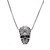 abordables Accessoires d&#039;Halloween-Collier pendentif crâne gothique d&#039;Halloween pour homme - bijoux vintage en alliage sculpté pour fête, cosplay et style punk quotidien
