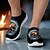 abordables Zapatos para Hombres-Zapatillas sin cordones para hombre con estampado de calavera de la Parca: zapatos casuales con temática de Halloween para fiestas, cosplay y ropa urbana.