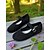 baratos Sapatilhas de mulher-sapatilhas mary jane vermelhas femininas com tira de fivela ajustável, sola antiderrapante confortável, roupa casual e festiva de natal
