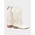 baratos Cowboy &amp; Western Boots-Botas de cowboy femininas de couro sintético marrom com franjas – botas de cano médio bordadas com estilo western, bico quadrado e salto baixo, estilo boho country para rodeios, festivais de música e trajes de outono-inverno
