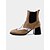ieftine anii 1950-Ghete Chelsea pentru femei, alb-negru, cu vârf ascuțit, stil brogue vintage din anii 1950, cu toc bloc, pentru birou, ieșiri casual, petreceri și ținute retro la modă