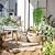 halpa Terassi, nurmikko ja puutarha-12 kpl roikkuvia keinotekoisia saniaisia, 80 cm, realistisia ja huoltovapaita tekokasveja sisä- ja ulkokoristeluun, häihin, näyttelyihin, kiitospäivään ja jouluun &amp;halloween