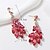 abordables Boucles d&#039;oreilles-Boucle d&#039;Oreille Créoles Le style rétro Poire Goutte ancien Mode Déclaration Des boucles d&#039;oreilles Bijoux Rose foncé / Turquoise / Rose clair Pour Mariage Soirée Fête 1 Paire