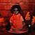 abordables Halloween-1pc décoration d'Halloween poupée ambulante commande vocale détection barre lumineuse affichage de scène de maison hantée