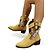baratos Cowboy &amp; Western Boots-Botas de cowboy femininas de camurça com fivela de leopardo e salto baixo, calçados urbanos da moda