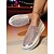 abordables Fiesta Nocturna-Zapatillas de plataforma con diamantes de imitación para mujer, zapatos de fiesta informales brillantes para la vida nocturna y atuendos de club.