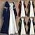 preiswerte Kleid-Retro Vintage Mittelalterlich Renaissance Knöchellänge Kleid irisch Wikinger Outlander Übergrössen Kostüm Damen Karnevalskostüm Keltisch Halloween Karneval LARP Renaissance-Messe Festival Erwachsene