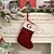 abordables Medias &amp; Sujetadores-Medias navideñas de punto rojo con diseño de letras, tamaño mediano, con alfabeto bordado, para regalar en casa, chimenea, decoración festiva para fiestas navideñas.