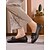 economico Slip-ons e mocassini da donna-mocassini marroni da donna con dettaglio nodo in corda – morbidi mocassini in similpelle per la guida, le giornate di lavoro informali e il comfort del fine settimana