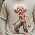 economico maglioni stampati da uomo-Per uomo Fantasia &quot;Cartone 3D&quot; Personaggio dei cartoni animati Maglione Maglieria Girocollo Casual Vacanza Casa Streetwear Stampa 3D Lavoro a maglia Tenere al caldo Manica Lunga Primavera Autunno