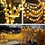 preiswerte Feiertagskettenleuchten-Solar Glühbirnen Lichterkette Außen 50 LEDs 7m Kristallball Solarlicht 6.5m 30 LEDs Außen IP65 wasserdicht 8 Modelle Lichterkette Feenlampen Solar Garten Girlanden Dekoration