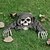 economico Halloween-Decorazione di Halloween con teschi, braccia e paletti per giardino interno ed esterno, teschi e scheletri, prato, cimitero per decorazioni di Halloween