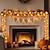 cheap Decorative Lights-10/20/40 LED Maple Leaf Pumpkin String Lights Battery Powered Autumn Theme Decoration for Halloween Christmas Thanksgiving Holiday Home Courtyard Decoration