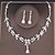abordables Parures de Bijoux-Parure de bijoux 2 Vert Strass Alliage 1 Collier Boucles d&#039;oreilles Femmes Élégant ancien Mode Le style rétro Classique Parure de Bijoux Pour Mariage Soirée Saint-Valentin