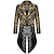 abordables Ropa de calle-Retro Antiguo Medieval Renacimiento Abrigo Chaqueta Frac Príncipe Noble Disfraz Hombre Steampunk Víspera de Todos los Santos Mascarada Rendimiento Fiesta / Noche Mascarada Adulto Chaqueta