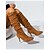 billige Slouch støvler-Beige damestøvler i imiteret ruskind med stiletthæl - moderigtige efterårssko til stilfulde hverdags- og date-outfits