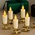 baratos Figuras Colecionáveis-Luzes de vela sem chama de clipe LED em forma de cone para festival, clipe de vela cintilante, clipe de vela cônico com clipes removíveis para festas de casamento e jardim de casa de férias