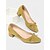 billige Block Heels-sennepsgule pumps i ruskind med blokhæl til kvinder – vintage-stil med sløjfe og rund tå til kontor, bryllupper og elegante retro-outfits