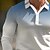 abordables Polo géométrique pour homme-Homme Pois Géométrique Polo manche longue Polos Chemises à Col Occasionnel Extérieur Athleisure Impression 3D Boutons Printemps Automne Hiver Noir Blanche Rouge