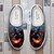 abordables Chaussures pour Hommes-Baskets à enfiler en maille pour homme avec imprimé tête de mort enflammée – Chaussures décontractées pour Halloween, pour les fêtes, les voyages et le quotidien