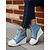 economico Sneakers da donna-sneakers da donna in denim con zeppa, allacciatura frontale e cerniera laterale, scarpe casual alte con plateau per l&#039;uso quotidiano