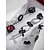 abordables Accessoires d&#039;Halloween-Ensemble de bagues gothiques en alliage acrylique pour femmes - Motif tête de mort, croix, araignée et chaîne sur le thème d&#039;Halloween avec détails noirs, parfait pour les soirées masquées et la mode alternative