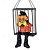 abordables Halloween-Jaula aterradora, muñeca de Halloween, accesorio de casa embrujada con voz chillona, criatura de pesadilla