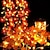 cheap Decorative Lights-10/20/40 LED Maple Leaf Pumpkin String Lights Battery Powered Autumn Theme Decoration for Halloween Christmas Thanksgiving Holiday Home Courtyard Decoration