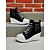 economico Sneakers da donna-sneakers da donna in denim con zeppa, allacciatura frontale e cerniera laterale, scarpe casual alte con plateau per l&#039;uso quotidiano