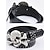 abordables Accessoires d&#039;Halloween-Ceinture unisexe en cuir synthétique avec tête de mort pour Halloween – boucle en cristal avec tête de mort et os croisés – idéale pour les costumes d&#039;Halloween et les tenues décontractées