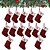abordables Medias &amp; Sujetadores-Medias navideñas de punto rojo con diseño de letras, tamaño mediano, con alfabeto bordado, para regalar en casa, chimenea, decoración festiva para fiestas navideñas.