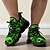 abordables Zapatos para Hombres-Zapatillas con cordones y estampado de calavera verde para hombre: zapatos casuales de estilo gótico de Halloween para fiestas, discotecas y moda urbana.