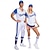 billiga Yrke och uniformkostymer-randig sport basebolluniform festkläder cos sexig cheerleadinguniform cheerleadinguniform halloweenkostym