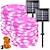 cheap Solar Outdoor Lights-2 Pcs 10M/33FT 100 Led Beads Outdoor IP44 Waterpoof Solar Fairy String Lights  Halloween, , Wedding, Valentine's Day, Courtyard, Lawn, Garden, Festive Atmosphere Decoration, Copper Wire Light
