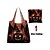 abordables Bolsas-Bolso de mano de calabaza de Halloween para mujer: bolso de hombro de compras plegable y reutilizable con patrón de calabaza para uso informal, de fiesta y diario.