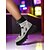 baratos Festa da Vida Noturna-Botas plataforma de combate femininas com strass - botas de cano curto brilhantes com cadarço e sola grossa para festas e saídas à noite &amp;moda de festival