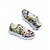 abordables Para mujeres-Zapatillas de Halloween con grafiti en blanco y negro para mujer: zapatillas deportivas con suela gruesa para caminar, ideales para ropa urbana, atuendos de otoño y fiestas de disfraces.