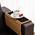 abordables Suministros para el hogar-Bandeja plegable para brazos de sofá de madera maciza - protector &amp;Mantel individual para servir en la sala de estar, café, té y refrigerios: ideal para sesiones de televisión.