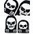 abordables Accessoires d&#039;Halloween-Bonnet réfléchissant tête de mort pour homme – tricot polyester avec imprimé squelette, effet phosphorescent – parfait pour Halloween et les tenues décontractées