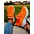 economico Sneakers da donna-scarpe da corsa Flyknit arancioni brillanti da donna: scarpe da passeggio traspiranti con lacci per fitness, viaggi e commissioni quotidiane