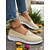 abordables Baskets femme-Baskets Flyknit à enfiler pour femme – chaussures plates légères et respirantes pour la marche, le shopping et les vacances