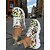 abordables Para mujeres-Zapatillas de Halloween con grafiti en blanco y negro para mujer: zapatillas deportivas con suela gruesa para caminar, ideales para ropa urbana, atuendos de otoño y fiestas de disfraces.
