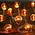 baratos Luzes interiores a pilhas e USB-Iluminação LED de Ação de Graças Luzes de Outono Abóbora 3D Folha de Bordo Bolota 2M 20LEDs Luzes de Cordão Alimentadas por Bateria Halloween Decoração de Festa Jardim Familiar Terraço Cerca